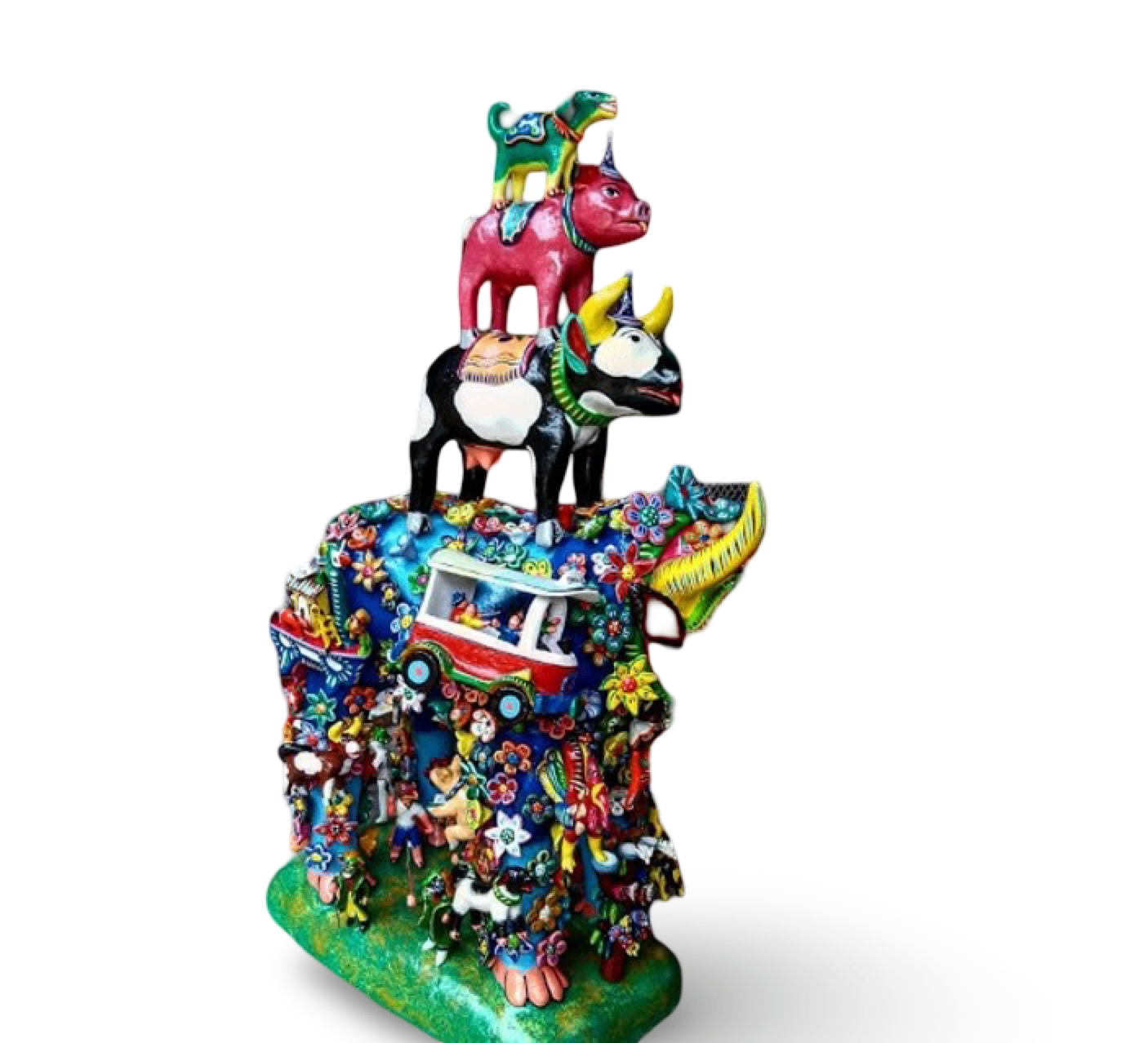 Bus Scene Sculpture